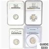 Image 1 : 1948-1964 [4] US Varied Silver Coinage  MS/PF