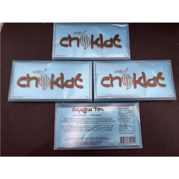 Dark Chocolate Choklot Candy Bars (4 x 92g)