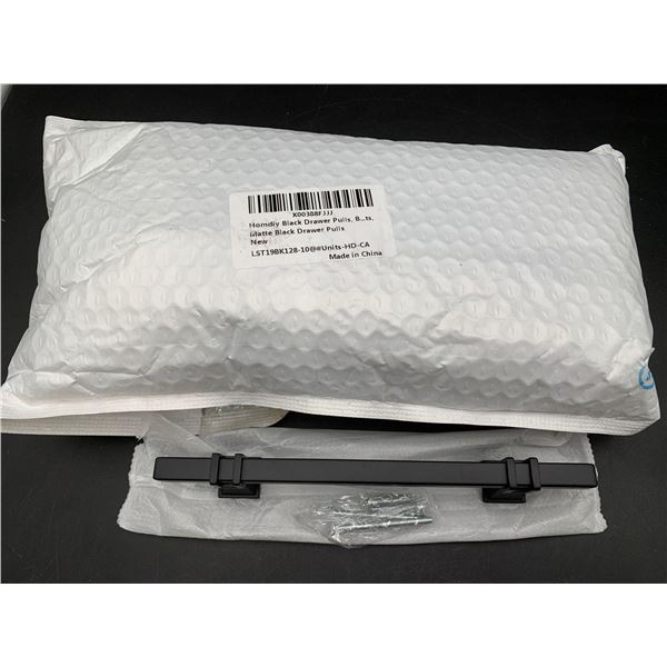 Homdiy Black Drawer Pulls, Matte Black (10ct)