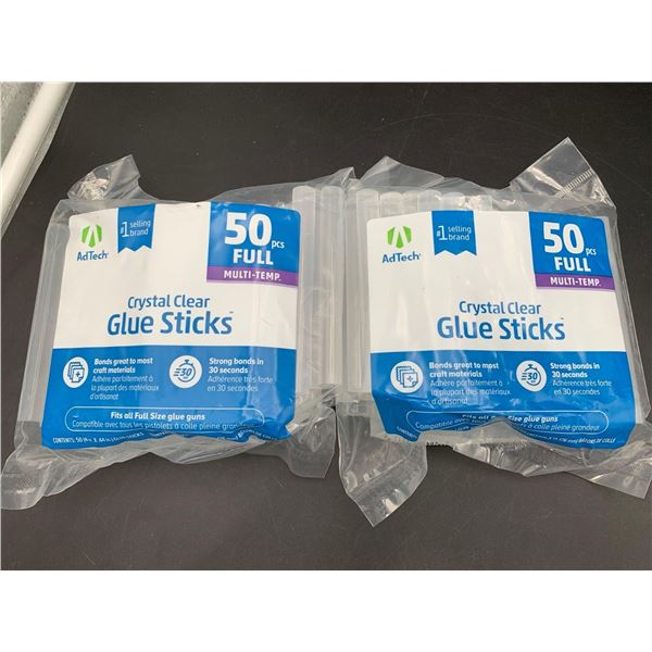 AdTech Crystal Clear Glue Sticks (2 x 50)