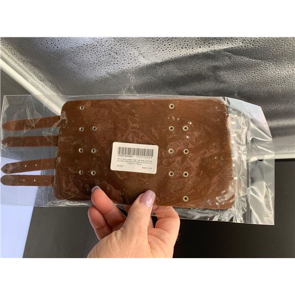 HZman Mens Leather Wide Triple Strap Cuff Wrap Gauntlet Wristband Buckle Fastening Arm Armour