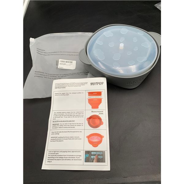 Hotpop Silicone Popcorn Popper (Gray)