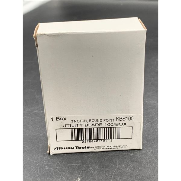 Utility Blade 3 Notch Round Point 100/box