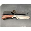 Image 2 : Steel Blade Knife with wooden Handle and Canvas Sheath
