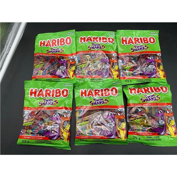 Haribo Twin Snakes Gummy Candy (6 x 175g)