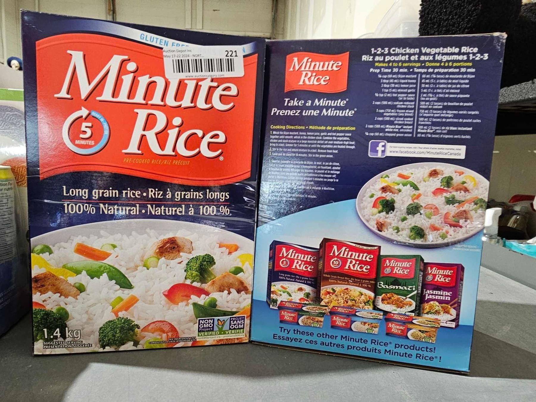 Minute Rice Long Grain Rice (2 x 1.4kg)