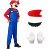 Image 1 : Super Brothers Costume Outfit Kids Mari Luigi Boys Halloween Costume Kids Medium