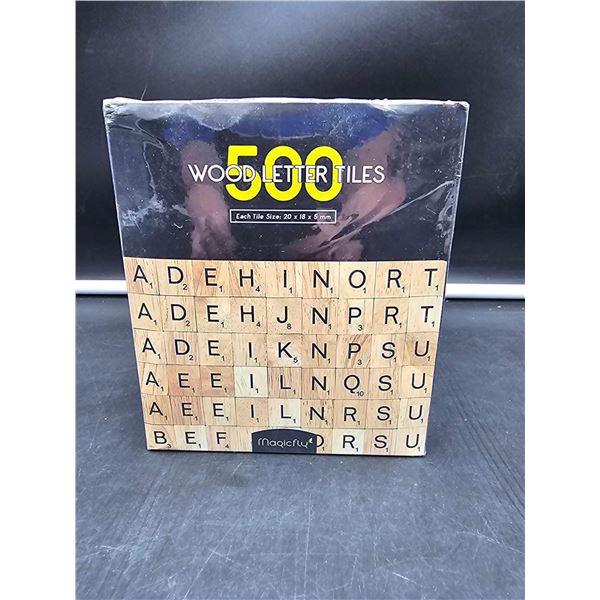 500 Wood Letter Tiles (20 x 18 x 5mm)