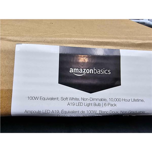 100w Equivalent, Soft White, Non-Dimmable, 10,000 Hour Lifetime, A19 LED Light Bulb-6pk