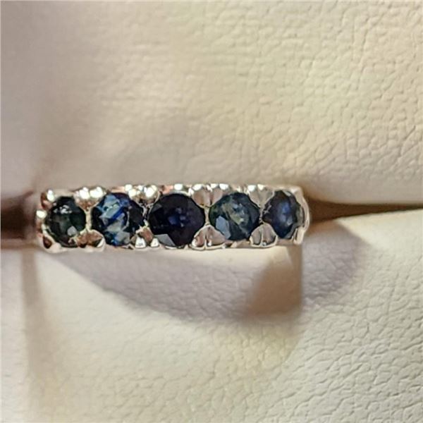 Silver Sapphire Ring (~Size 7)RING, Suggested Retail Value $200