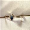 Image 1 : Silver Sapphire Ring (~Size 6.25)RING, Suggested Retail Value $60