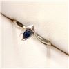 Image 2 : Silver Sapphire Ring (~Size 6.25)RING, Suggested Retail Value $60
