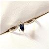 Image 3 : Silver Sapphire Ring (~Size 6.25)RING, Suggested Retail Value $60