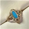 Image 2 : Silver Tuquoise Ring (~Size 7)RING, Suggested Retail Value $80