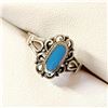 Image 3 : Silver Tuquoise Ring (~Size 7)RING, Suggested Retail Value $80