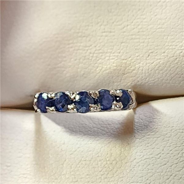 Silver Sapphire Ring (~Size 7)RING, Suggested Retail Value $150