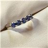 Image 3 : Silver Sapphire Ring (~Size 7)RING, Suggested Retail Value $150