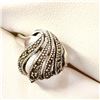 Image 2 : Silver Marcasite Ring (~Size 7)RING (~weight 3.82g), Suggested Retail Value $100