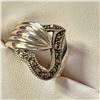 Image 2 : Silver Marcasite Ring (~Size 7.5)RING (~weight 6.76g), Suggested Retail Value $200