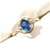 Image 3 : Silver Sapphire Ring (~Size 6)RING (~length 0 inches), Suggested Retail Value $80
