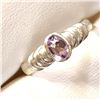 Image 2 : Silver Amethyst Ring (~Size 8)RING (~length 0 inches), Suggested Retail Value $100
