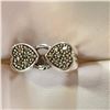 Image 1 : Silver Marcasite Ring (~Size 6)RING (~length 0 inches) (~weight 9.65g), Suggested Retail Value $150