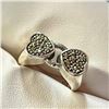 Image 2 : Silver Marcasite Ring (~Size 6)RING (~length 0 inches) (~weight 9.65g), Suggested Retail Value $150