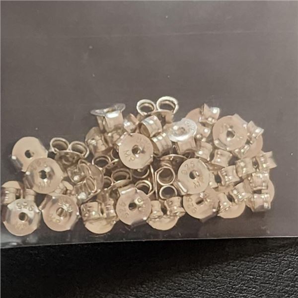 Silver Earring Backs Earrings (~Size 0) (~length 0 inches), Suggested Retail Value $50