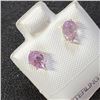 Image 2 : Silver Amethyst(0.8ct) Earrings (~Size 0) (~length 0 inches), Suggested Retail Value $60