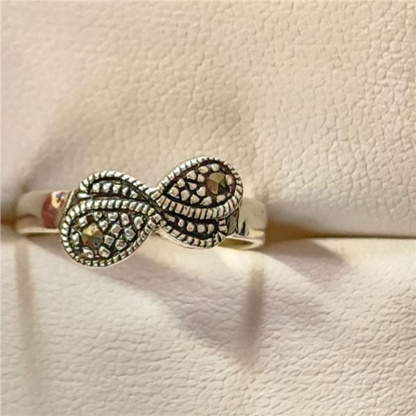 Silver Marcasite Ring (~Size 6)RING (~length 0 inches), Suggested Retail Value $60
