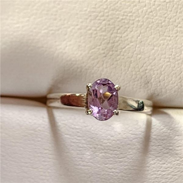 Silver Amethyst Ring (~Size 7)RING (~length 0 inches), Suggested Retail Value $80