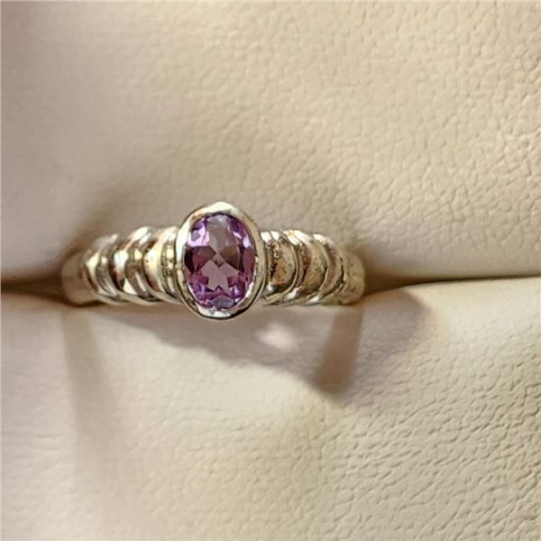 Silver Amethyst Ring (~Size 6)RING (~length 0 inches), Suggested Retail Value $80