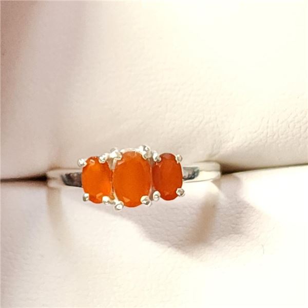 Silver Agate Ring (~Size 7)RING (~length 0 inches), Suggested Retail Value $80