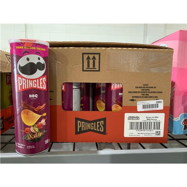 CASE LOT -Pringles BBQ Chips 14 x's 156g