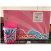 Image 1 : CASE LOT - poppa Corn Corp Cotton Candy 24 x's 60gr Tubs