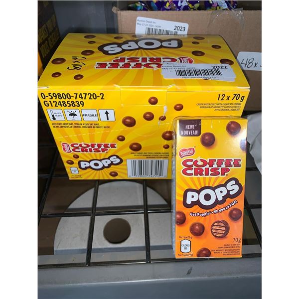 CASE LOT - Nestle Coffee Crisp POPS 12 x's 70g
