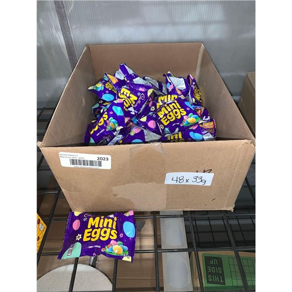CASE LOT - Cadbury Mini Eggs Candy 48 x's 33g