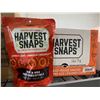 Image 2 : CASE LOT - Harvest snaps kick'n bbq baked red lentil snacks 12x71g