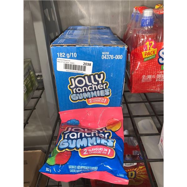 CASE LOT - Jolly Rancher gummies 10x182g