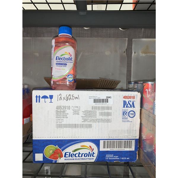 CASE LOT - Electrolit strawberry-kiwi hydration drink 12x625ml