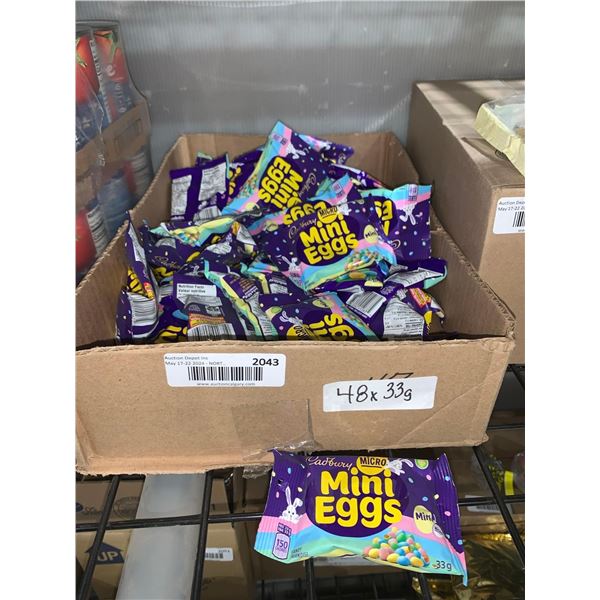 CASE LOT - Cadbury Mini Eggs Candy 48 x's 33g