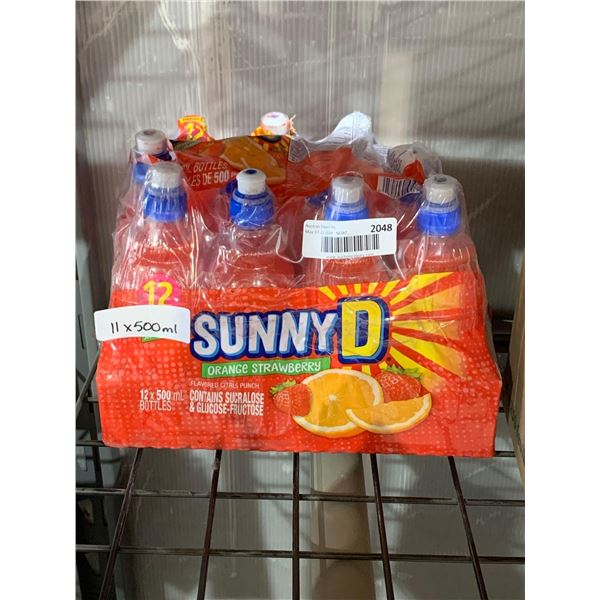 CASE LOT - Sunny D orange strawberry flavour juice 12x500ml