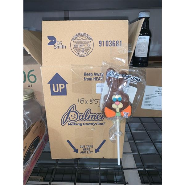 CASE LOT - Palmer double crunch chocolate bunnies 18x85g