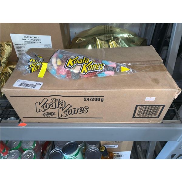 CASE LOT - Koala Kones sour candy bags 24x200g