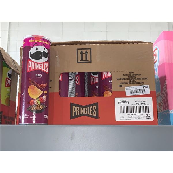 CASE LOT - Pringles BBQ flavour potato chips 14x156g