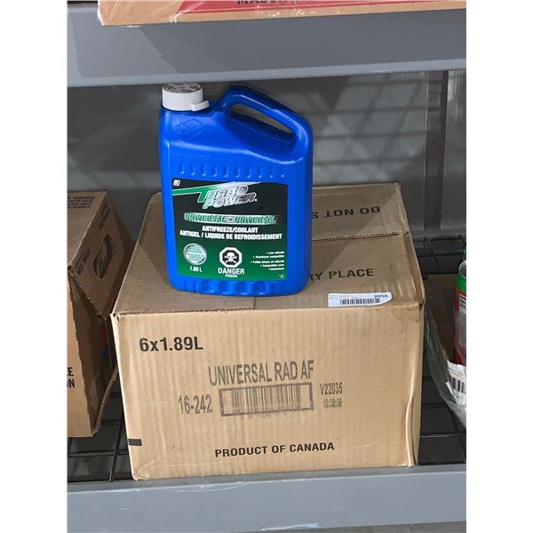 CASE LOT - Turbo power universal antifreeze / coolant 6x1.89L