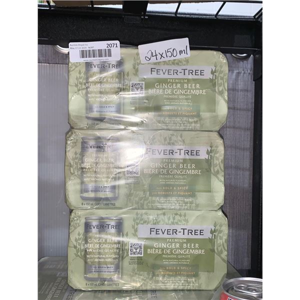 CASE LOT - Fever-Tree Premium Ginger Beer 24 x's 150ml