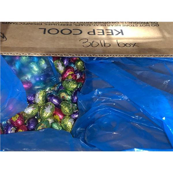 CASE LOT - Palmer double crisp chocolate easter eggs 30lb box