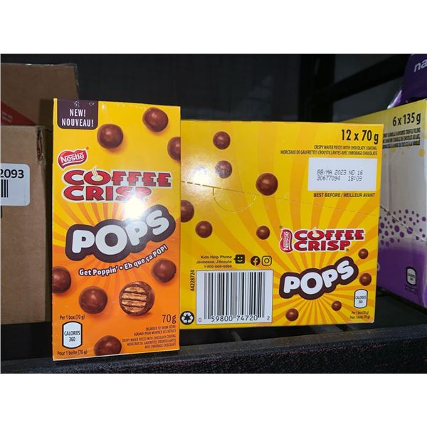 CASE LOT - Nestle Coffee Crisp POPS 12 x's 70g