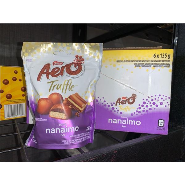 CASE LOT - Nestle Aero truffle nanaimo bar chocolates 6x135g